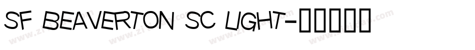 sf beaverton sc light字体转换